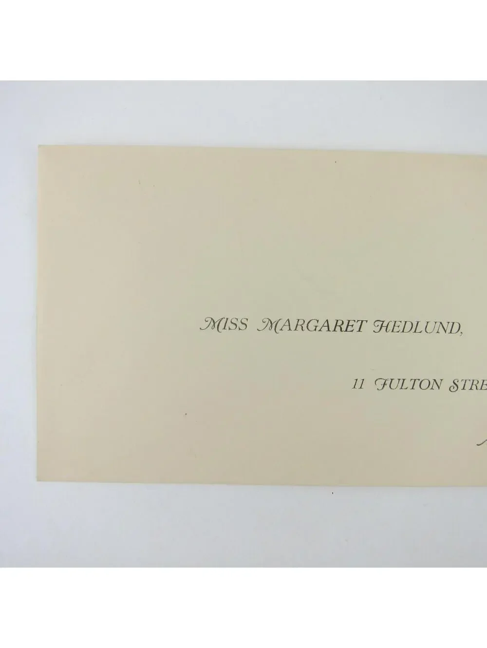 US Postal Stationery Miss Margaret Hedlund Akron Ohio 2 cent Washington Antique